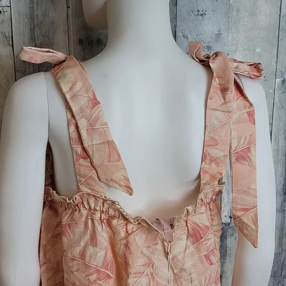 Show Me Your MuMu Sunshine Palm Majestic Linen Dress - Picture 7 of 14